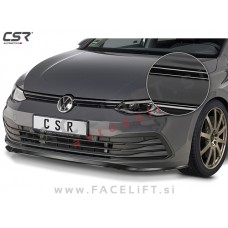 VW Golf 8 / CD (20- ) / podaljšek sprednjega odbijača / črni (sijaj)
