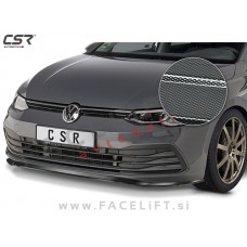 VW Golf 8 / CD (20- ) / podaljšek sprednjega odbijača / karbon (sijaj)