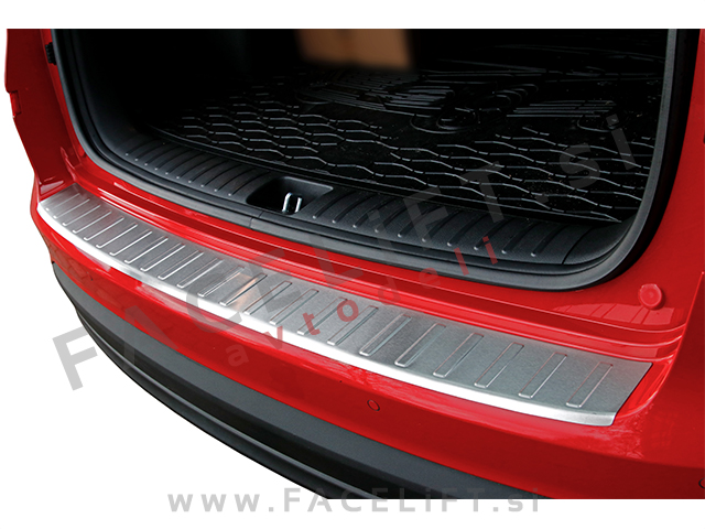 Hyundai Tucson 18-20 zaščita zadnjega odbijača srebrna (mat)