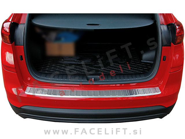 Hyundai Tucson 18-20 zaščita zadnjega odbijača srebrna (mat)