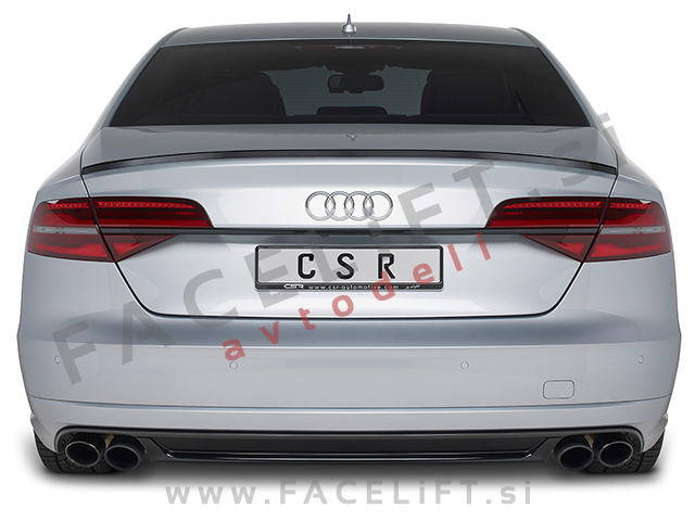Audi A8 D4 09-17 spojler za prtljažnik črni (mat)