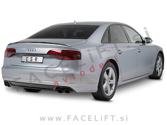 Audi A8 D4 09-17 spojler za prtljažnik črni (mat)