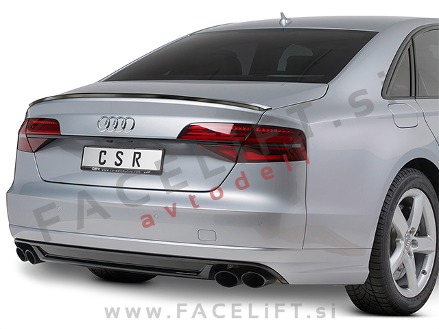 Audi A8 D4 09-17 spojler za prtljažnik črni (mat)