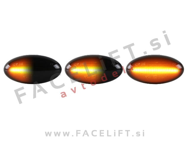 Opel Vivaro 19- dinamični bočni LED smerniki zatemnjeni (smoke)