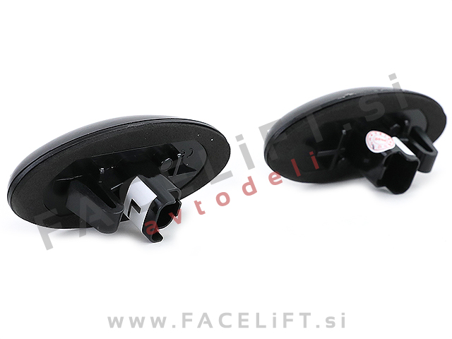 Peugeot 206+ 09-12 dinamični bočni LED smerniki zatemnjeni (smoke)