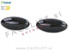 Peugeot Partner 02- dinamični bočni LED smerniki zatemnjeni (smoke)