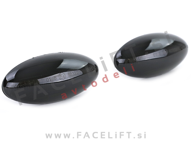 Peugeot Partner 02- dinamični bočni LED smerniki zatemnjeni (smoke)