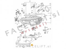 Audi A4 B8 8K 11-15 nosilec žarometa levi