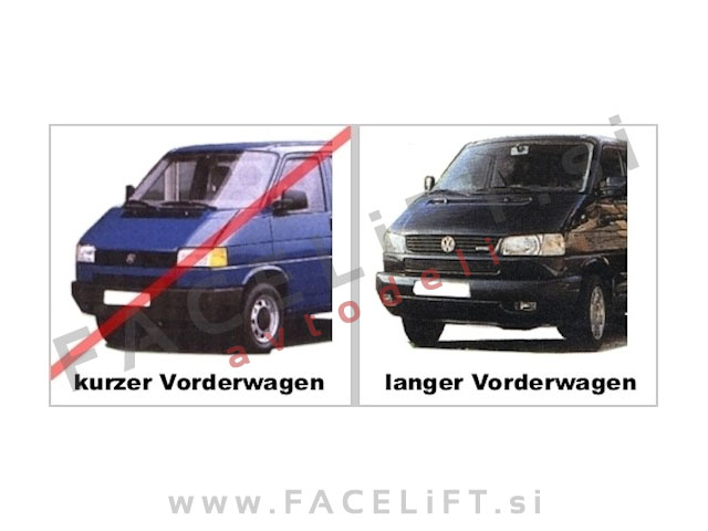 VW T4 96-03 sprednji smerniki črni