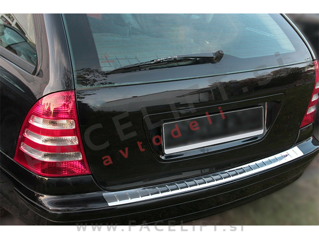 Mercedes C Karavan S203 00-07 zaščita zadnjega odbijača kromirana (sijaj)