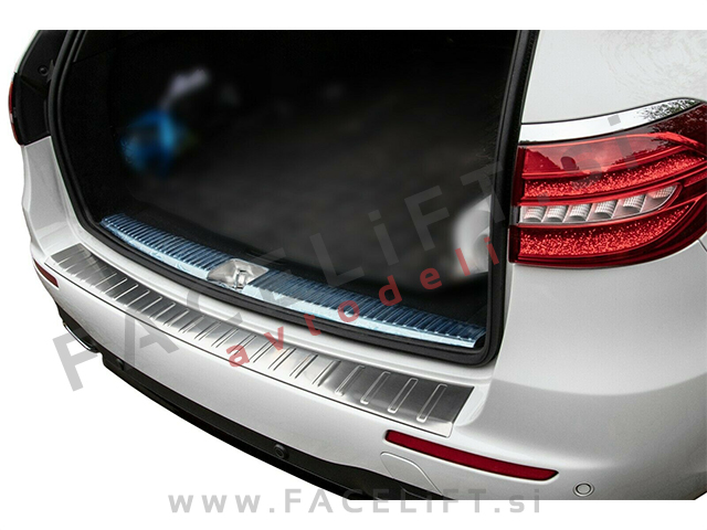 Mercedes E Karavan S213 16- zaščita zadnjega odbijača srebrna (mat)