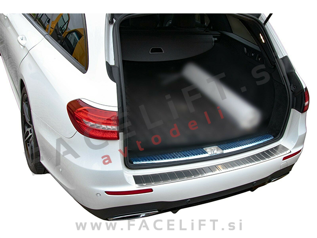Mercedes E Karavan S213 16- zaščita zadnjega odbijača srebrna (mat)