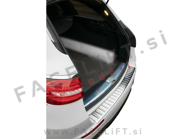 Mercedes E Karavan S213 16- zaščita zadnjega odbijača srebrna (mat)