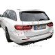 Mercedes E Karavan S213 16- zaščita zadnjega odbijača srebrna (mat)