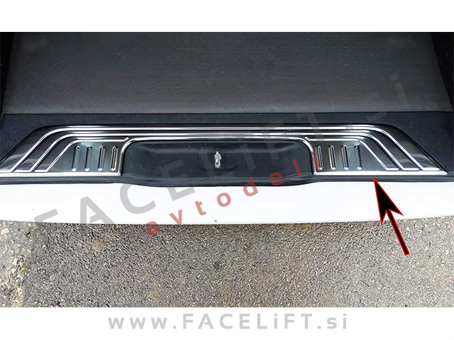 Mercedes Razred V W447 14- zaščita zadnjega odbijača (notranja) kromirana (sijaj)