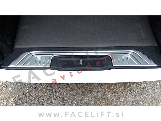 Mercedes Vito W447 14- zaščita zadnjega odbijača (notranja) srebrna (mat)