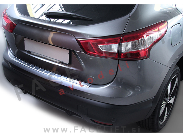 Nissan Qashqai 13-17 zaščita zadnjega odbijača kromirana (sijaj)