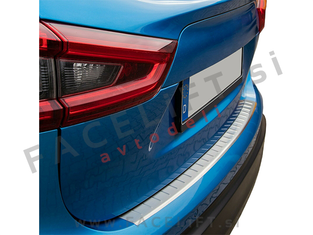 Nissan Qashqai 17- zaščita zadnjega odbijača srebrna (mat)