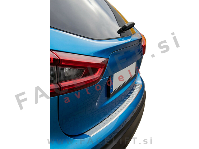 Nissan Qashqai 17- zaščita zadnjega odbijača srebrna (mat)