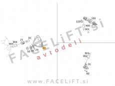 Mercedes SLK R171 04-11 zadnja luč desna