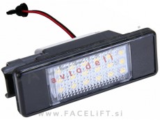 Nissan Qashqai 07-14 LED osvetlitev registrske tablice z ohišjem