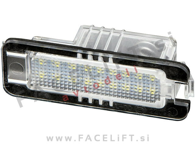 VW LED osvetlitev registrske tablice z ohišjem