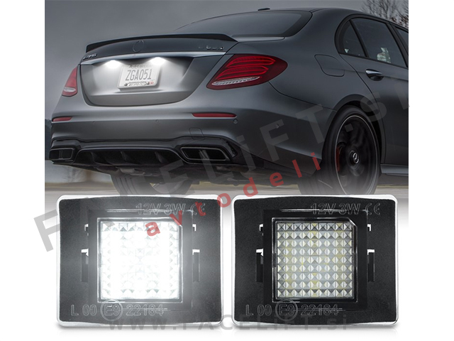 Mercedes E W212 13-16 LED osvetlitev registrske tablice z ohišjem