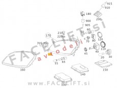 Mercedes ML W164 05-08 žaromet levi