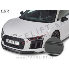 Audi R8 4S 15-19 podaljšek sprednjega odbijača črni (mat)