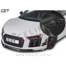 Audi R8 4S 15-19 podaljšek sprednjega odbijača karbon (sijaj)