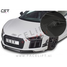 Audi R8 4S 15-19 podaljšek sprednjega odbijača karbon (mat)