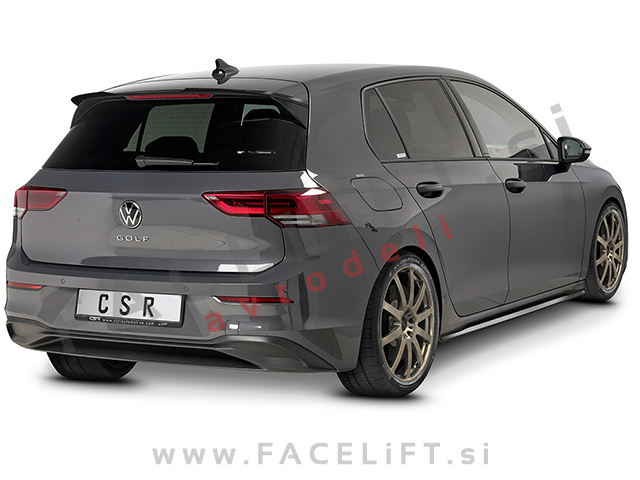 VW Golf 8 Hatchback 20- strešni spojler karbon (mat)
