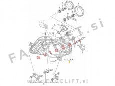 VW Passat 3C B6 05-10 žaromet desni črni