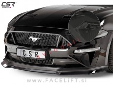 Ford Mustang 17- podaljšek sprednjega odbijača karbon (mat)