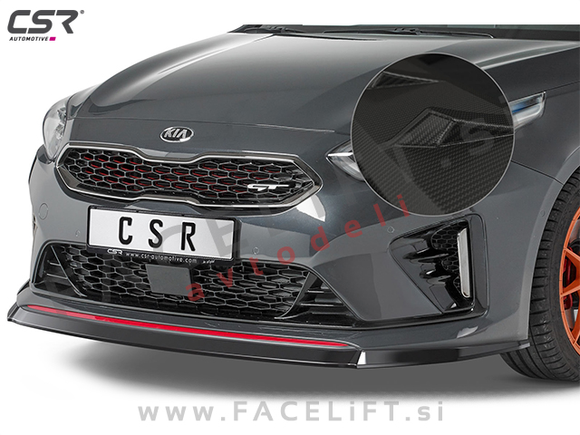 Kia Ceed GT 18- podaljšek sprednjega odbijača karbon (mat)