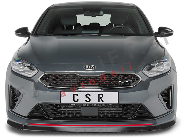 Kia Ceed GT 18- podaljšek sprednjega odbijača karbon (mat)