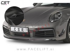 Porsche 911 19- podaljšek sprednjega odbijača črni (sijaj)
