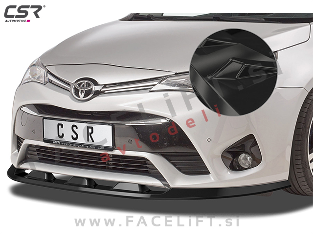 Toyota Avensis T27 15-18 podaljšek sprednjega odbijača črni (sijaj)