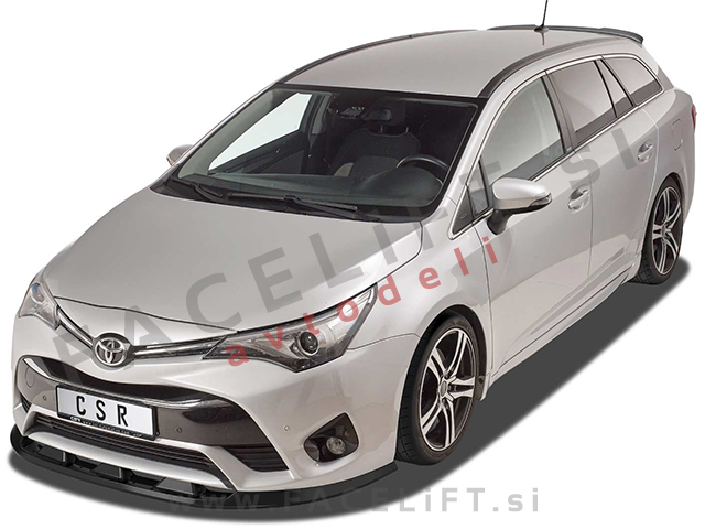 Toyota Avensis T27 15-18 podaljšek sprednjega odbijača črni (sijaj)