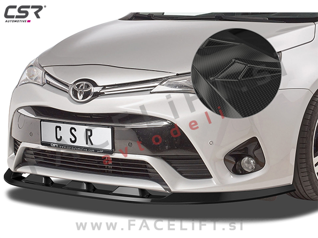 Toyota Avensis T27 15-18 podaljšek sprednjega odbijača karbon (sijaj)