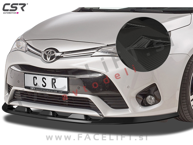 Toyota Avensis T27 15-18 podaljšek sprednjega odbijača karbon (mat)