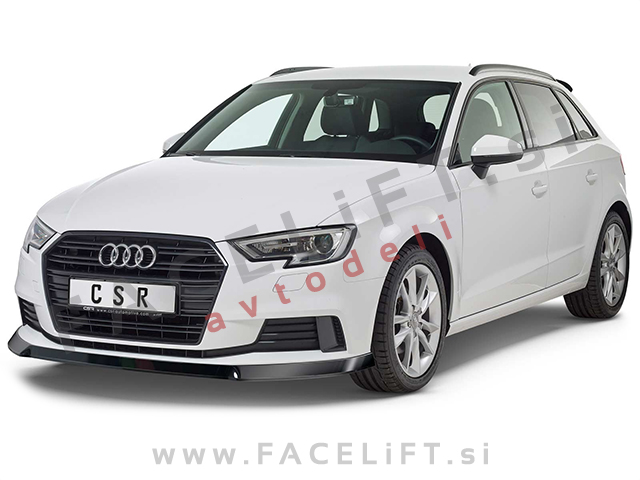 Audi A3 8V 16-20 podaljšek sprednjega odbijača karbon (mat)