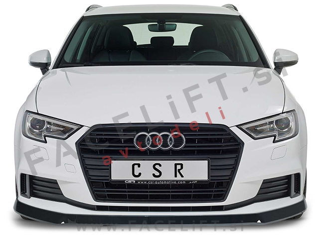 Audi A3 8V 16-20 podaljšek sprednjega odbijača karbon (mat)