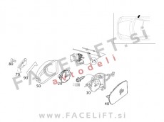 Mercede C Sportcoupe CL203 04-08 LED smernik bočnega ogledala desni