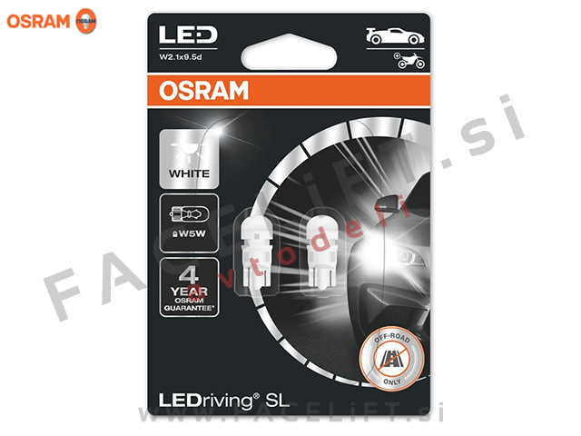 LED žarnice Osram LEDriving SL T10 W5W 6000K 12V LED žarnice Osram LEDriving SL T10 W5W 6000K 12V