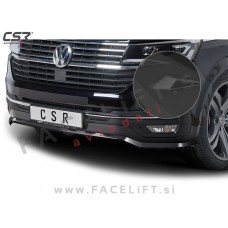 VW T6.1 Multivan 19- podaljšek sprednjega odbijača črni (mat)