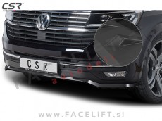 VW T6.1 Multivan 19- podaljšek sprednjega odbijača črni (mat)