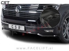 VW T6.1 Multivan 19- podaljšek sprednjega odbijača črni (sijaj)