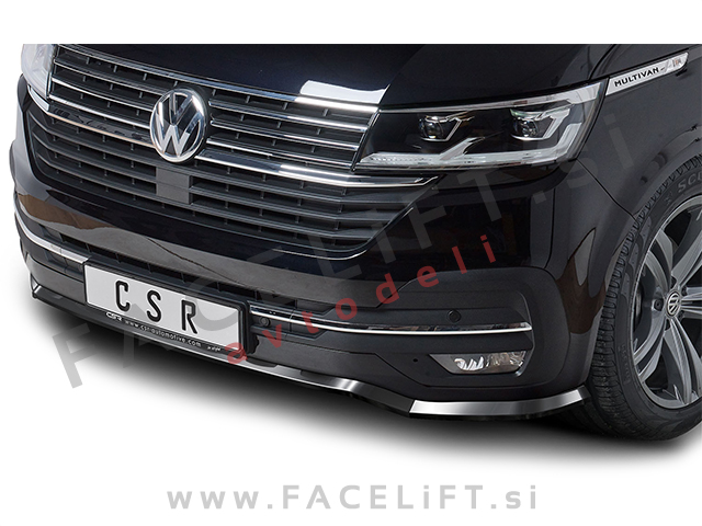 VW T6.1 Multivan 19- podaljšek sprednjega odbijača karbon (mat)