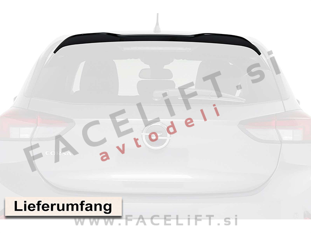 Opel Corsa F 19- strešni spojler črni (mat)